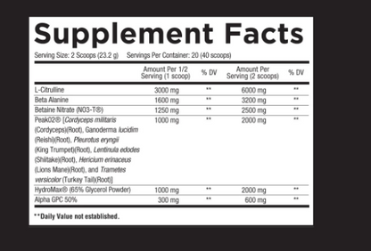 Core Nutritionals: Pump Non-Stim Pre-Workout